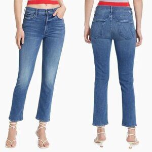 Mother The Mid Rise Dazzler Ankle Jeans Wish On A Star Light Wash Size 26